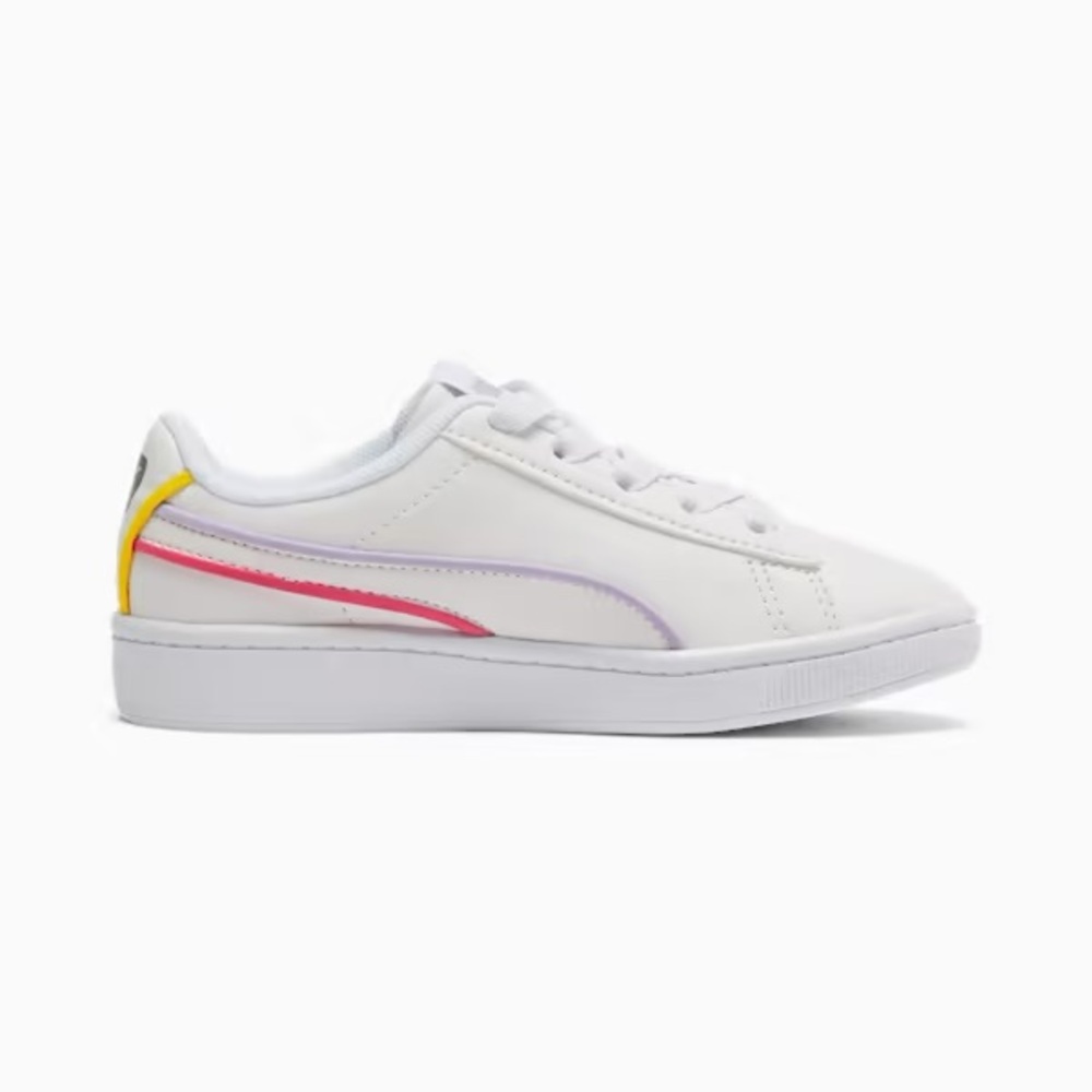 PUMA Vikky v2 white with color stripe 7 1/2